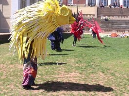 What was happening in the amphitheater last week? Art In Odd Places