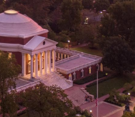 UVA Reports 36 Cases of COVID-19 Before Return to Grounds Rotunda at Night