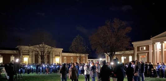 U.Va. Cavalier Marching Band Plays in Honor of Those Lost