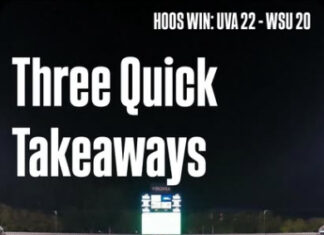 Three Quick Takeaways from UVA’s WIN 22-20 over WSU